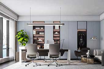 巴中轻奢风格-书房