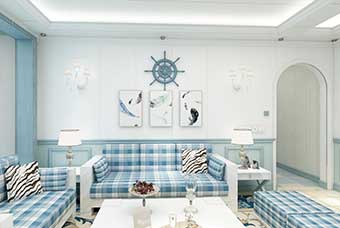 巴中地中海风格-客厅