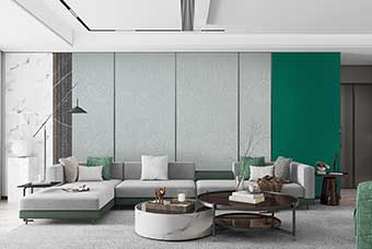 巴中轻奢风格-客厅