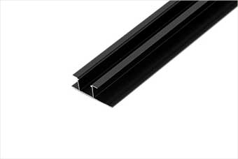 巴中航空纤维墙咔铝合金带灯中条（哑黑氧化）