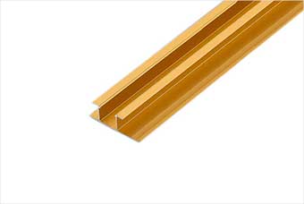 巴中航空纤维墙咔铝合金带灯中条（钛金氧化）