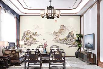 巴中森佰汇航空纤维墙咔（巴山蜀水）