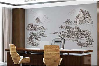 巴中森佰汇航空纤维墙咔（山水之间）