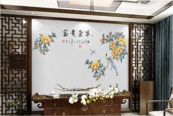 巴中森佰汇航空纤维墙咔（富贵荣华）