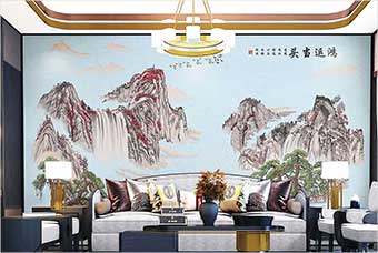 巴中森佰汇航空纤维墙咔（鸿运当头）